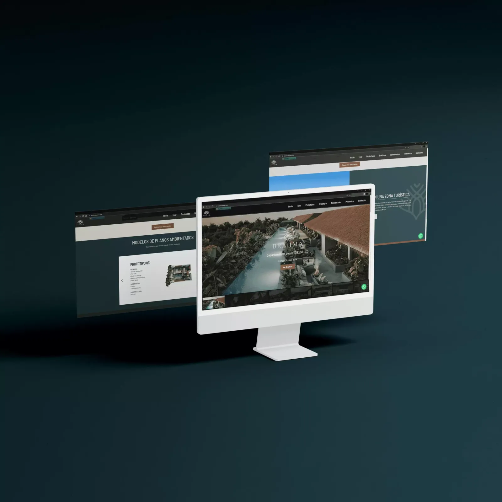 Brahma: mockup-LandingPage-brahma